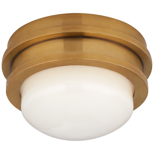 Visual Comfort Signature Collection Chapman & Myers Launceton LED Flush Mount in Brass by Visual Comfort Signature CHC4600ABWG