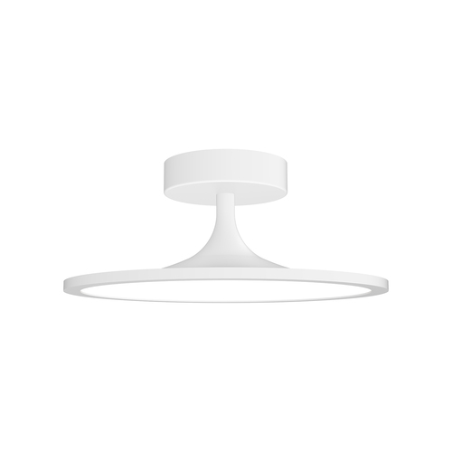 Alora Lighting Issa Matte White LED Semi-Flushmount Light
