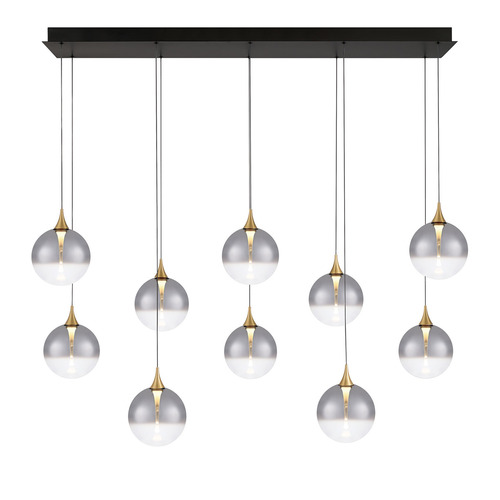 Lissa 47-Inch LED Linear Chandelier in Gold by Eurofase Lighting