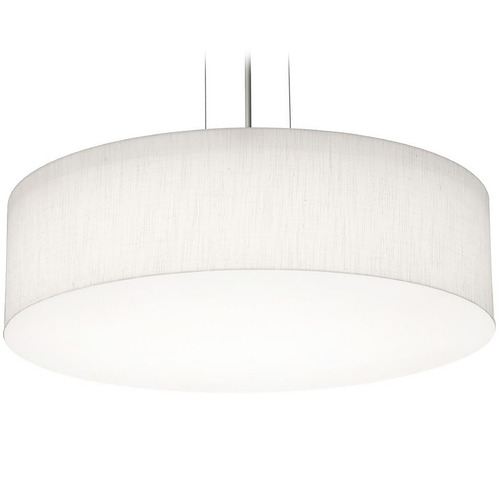 Afx Lighting Anton Satin Nickel Pendant Light with Drum Shade
