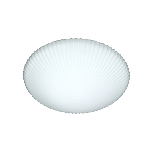 Modern Flushmount Light White Glass by Besa Lighting