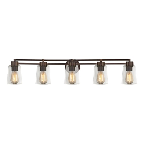 Design Classics Lighting Bronze Bathroom Light 706-220 GL1027-CLR