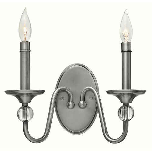 Hinkley Eleanor Polished Antique Nickel Sconce by Hinkley Lighting 4952PL