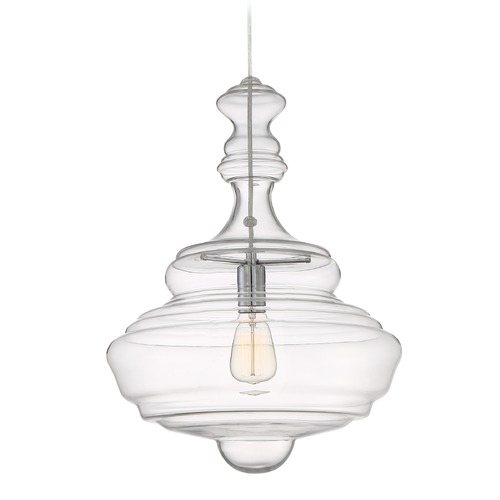 Morocco 15.75-Inch Pendant in Polished Chrome by Quoizel Lighting