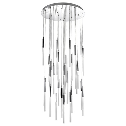 Main St. 31-Light Polished Nickel LED Multi-Light Pendant by Avenue Lighting