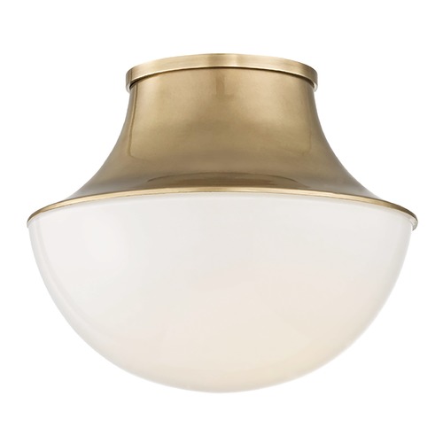 Lettie Aged Brass LED Flush Mount by Hudson Valley Lighting