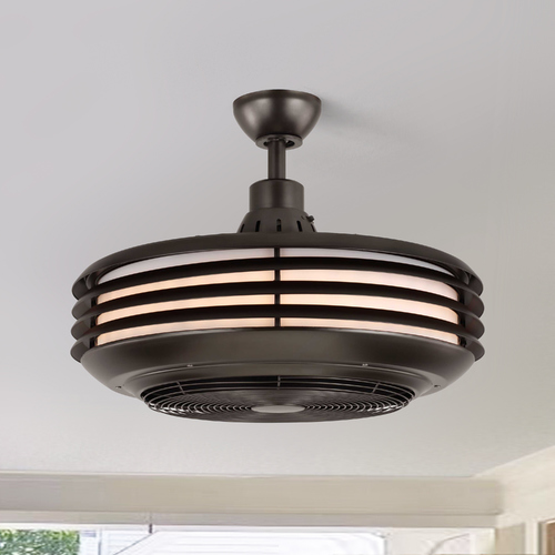 Sanford Architectural Bronze LED Ceiling Fan by Progress Lighting