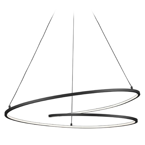 Twist Black LED Pendant by Kuzco Lighting
