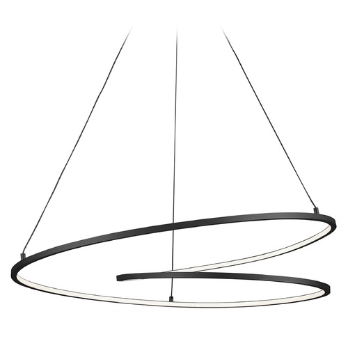 Kuzco Lighting Twist Black LED Pendant by Kuzco Lighting PD11132-BK