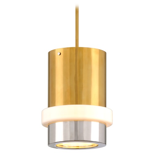 Corbett Lighting Beckenham Vintage Polished Brass & Nickel Pendant by Corbett Lighting 300-42