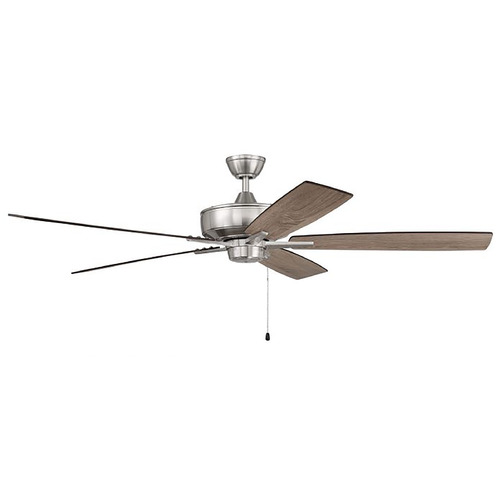 Craftmade Lighting Super Pro 60-Inch LED Fan in Brushed Nickel by Craftmade Lighting S60BNK5-60DWGWN
