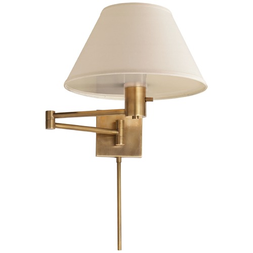 Visual Comfort Signature Collection Studio VC Classic Swing Arm Lamp in Antique Brass by Visual Comfort Signature 92000DHABL