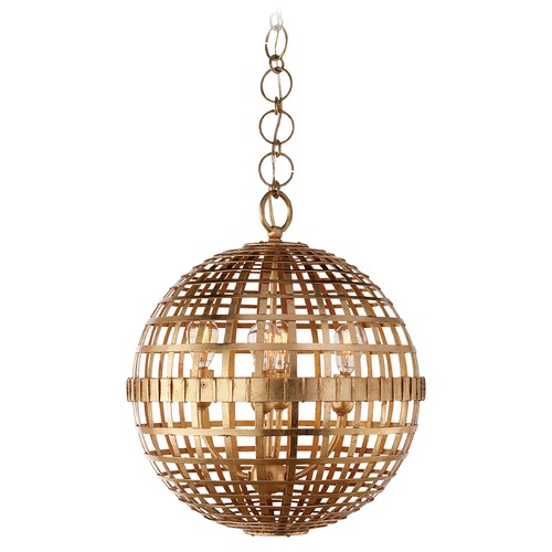 Visual Comfort Signature Collection Aerin Mill Small Globe Lantern in Gild by Visual Comfort Signature ARN5003G