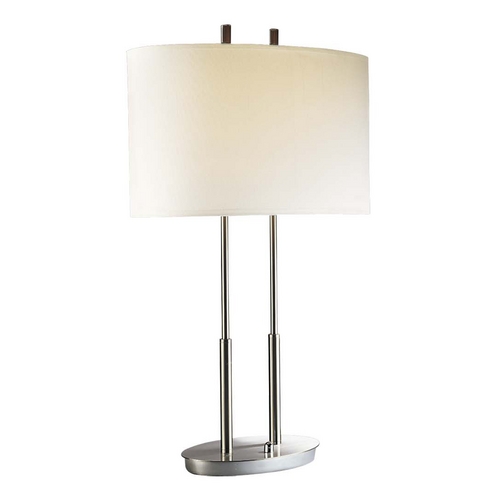 27.25-Inch Table Lamp in Brushed Nickel by George Kovacs