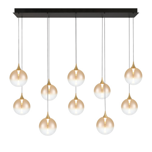 Lissa 47-Inch LED Linear Chandelier in Gold by Eurofase Lighting