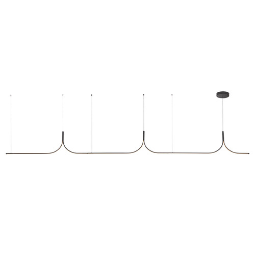 Kuzco Lighting Thread Black LED Island Light