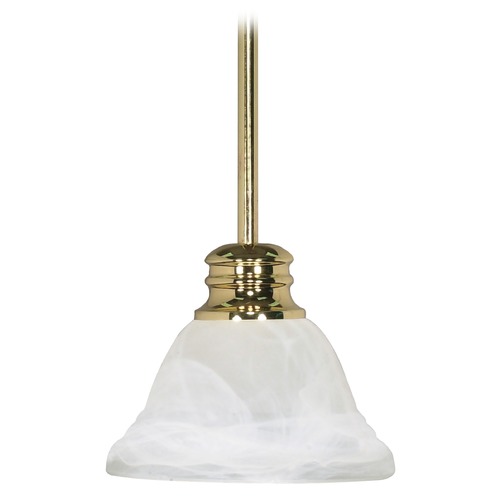 Empire Polished Brass Mini Pendant by Nuvo Lighting