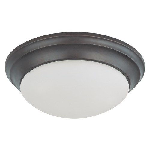 Mahogany Bronze LED Flush Mount by Nuvo Lighting