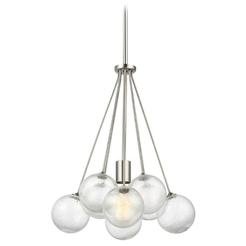 Visual Comfort Studio Collection Bronzeville Brushed Nickel Pendant by Visual Comfort Studio 6514301-962