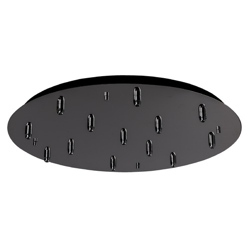 Multi-Port Canopy Black Chrome Ceiling Adaptor by Kuzco Lighting