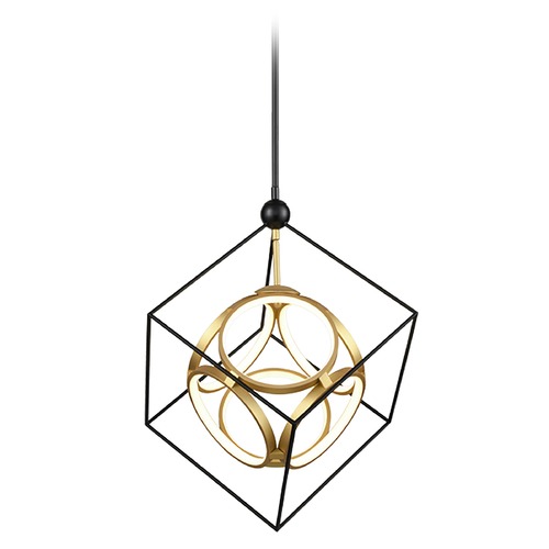 Kuzco Lighting Monza Antique Brass LED Chandelier by Kuzco Lighting CH19220-BK/AN