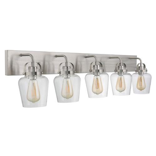 Trystan Brushed Polished Nickel Bathroom Light by Craftmade Lighting