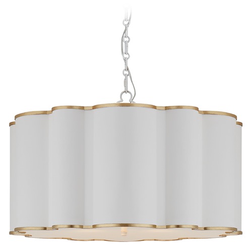 Alexa Hampton Markos Large Pendant in White by Visual Comfort Signature