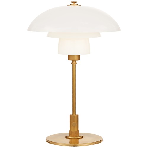 Visual Comfort Signature Collection Thomas OBrien Whitman Desk Lamp in Antique Brass by Visual Comfort Signature TOB3513HABWG