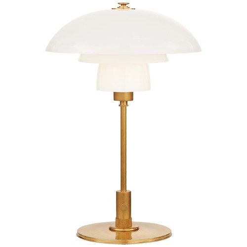Thomas OBrien Whitman Desk Lamp in Antique Brass by Visual Comfort Signature
