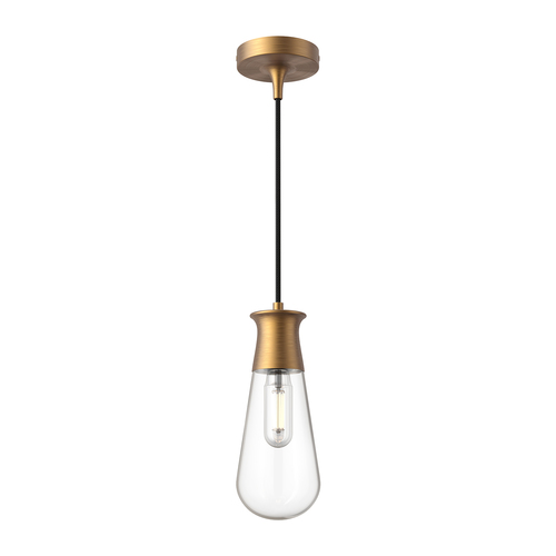 Alora Lighting Marcel Aged Gold Mini-Pendant Light with Bowl / Dome Shade