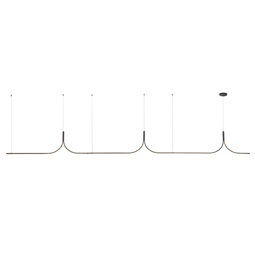 Kuzco Lighting Thread Black LED Island Light