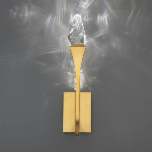 Schonbek Beyond Schonbek Beyond Plumeria Aged Brass LED Sconce BWS25523-AB