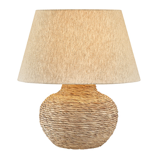 Troy Lighting Malik Patina Brass LED Table Lamp with Empire Shade