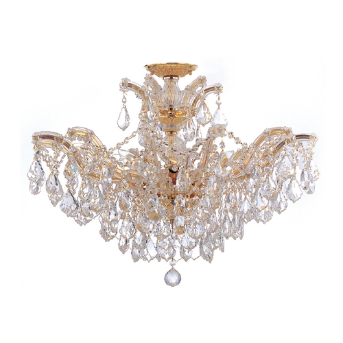 Maria Theresa Crystal Chandelier in Polished Gold by Crystorama Lighting