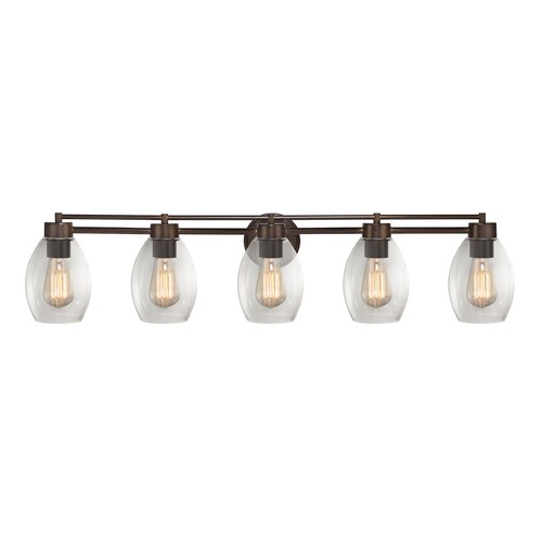 Design Classics Lighting Bronze Bathroom Light 706-220 GL1034-CLR