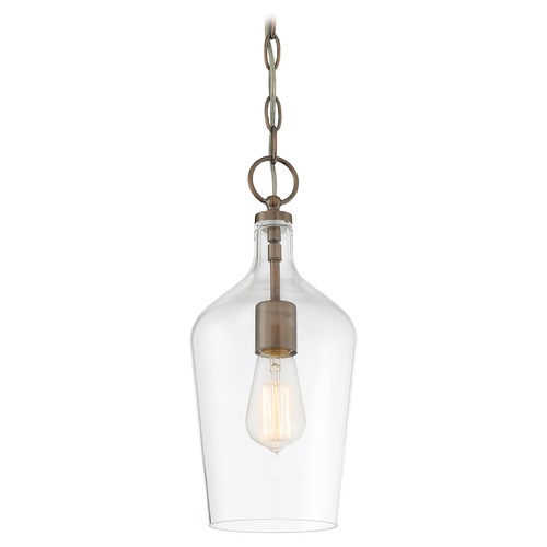 Hartley Antique Copper Pendant by Nuvo Lighting