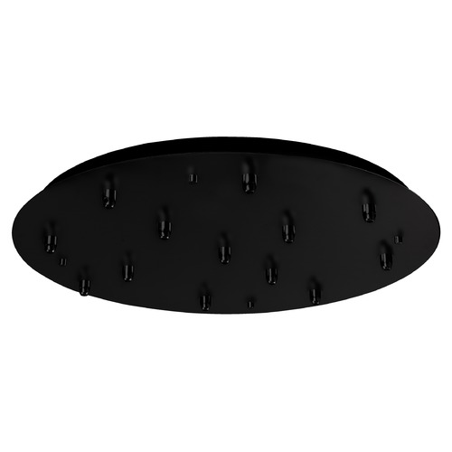 Multi-Port Canopy Black Ceiling Adaptor by Kuzco Lighting