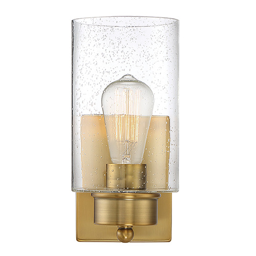 Meridian 10.5-Inch Wall Sconce in Natural Brass by Meridian M90013NB