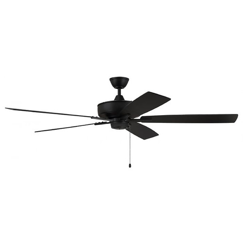 Craftmade Lighting Super Pro 60-Inch LED Fan in Flat Black by Craftmade Lighting S60FB5-60FBGW