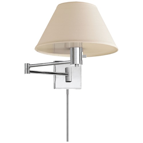 Studio VC Classic Swing Arm Lamp in Polished Nickel by Visual Comfort Signature