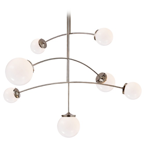 Visual Comfort Signature Collection Kate Spade New York Prescott Ceiling Mount in Nickel by Visual Comfort Signature KS5404PNWG