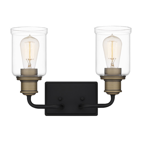 Quoizel Lighting Cox Bathroom Light in Matte Black by Quoizel Lighting COX8614MBK