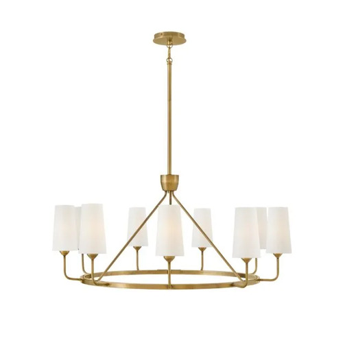 Lewis 37-Inch Chandelier in Heritage Brass by Hinkley Lighting