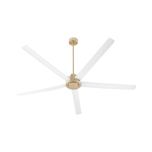 Quorum Lighting Revel 80-Inch Patio Fan in Aged Brass by Quorum Lighting 80805-808