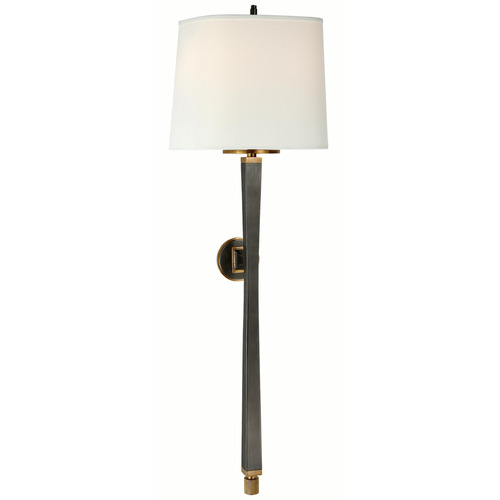 Visual Comfort Signature Collection Thomas O'brien Edie Bronze & Antique Brass Sconce