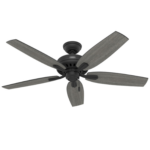 Hunter Fan Company Newsome Matte Black Ceiling Fan Without Light