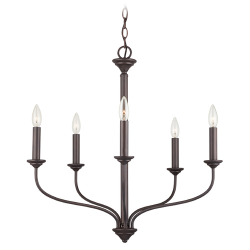 Capital Lighting Crete 5-Light Chandelier in Old Bronze by Capital Lighting 9F374A