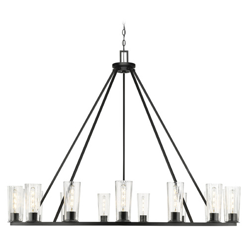 Z-Lite Z-Lite Titus Matte Black Chandelier 826-15MB