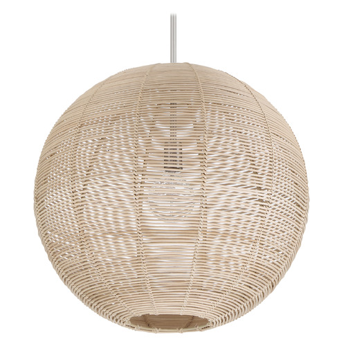 Hunter Fan Company Berkeley Brushed Nickel Pendant Light with Globe Shade