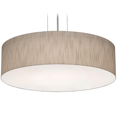 Afx Lighting Anton Satin Nickel Pendant Light with Drum Shade